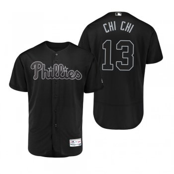 Philadelphia Phillies Sean Rodriguez Chi Chi Black 2019 Players' Weekend Authentic Jersey