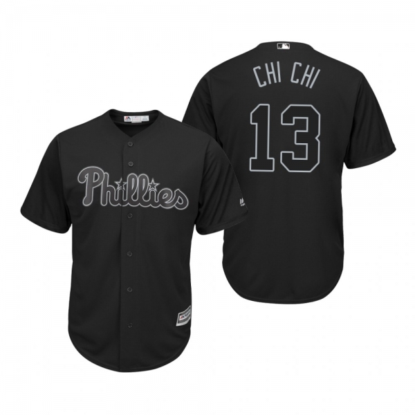 Philadelphia Phillies Sean Rodriguez Chi Chi Black 2019 Players' Weekend Replica Jersey