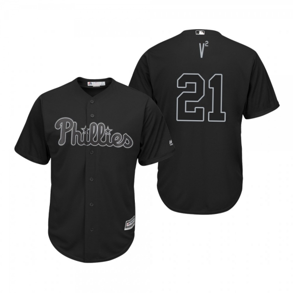 Philadelphia Phillies Vince Velasquez V2 Black 2019 Players' Weekend Replica Jersey