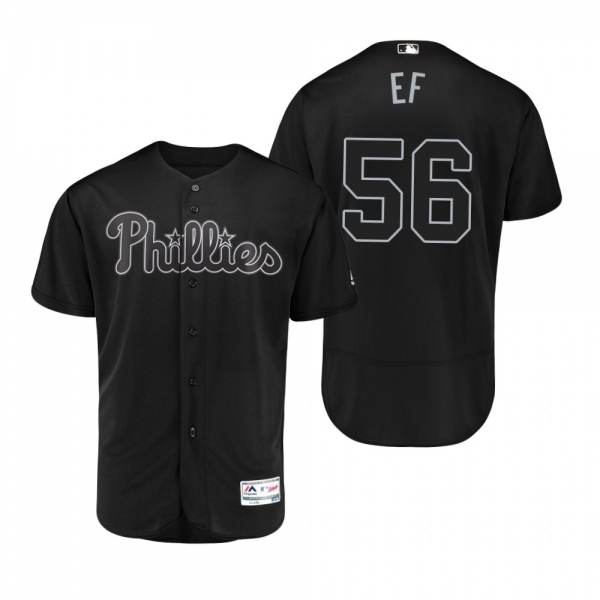 Philadelphia Phillies Zach Eflin EF Black 2019 Players' Weekend Authentic Jersey