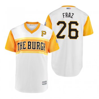 Pittsburgh Pirates Adam Frazier Fraz White 2019 Little League Classic Replica Jersey