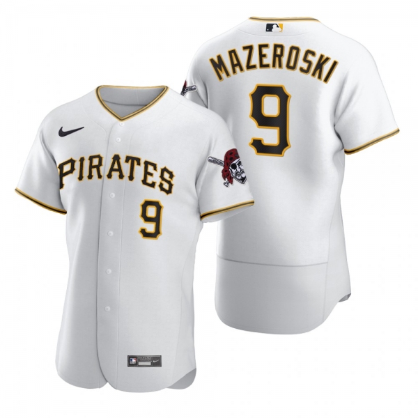 Pittsburgh Pirates Bill Mazeroski Nike White 2020 Authentic Jersey