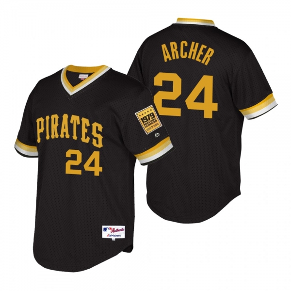 Pittsburgh Pirates Chris Archer Black Throwback 1979 World Series Jersey