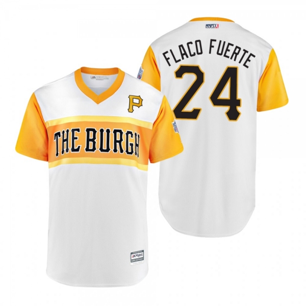 Pittsburgh Pirates Chris Archer Flaco Fuerte White 2019 Little League Classic Replica Jersey