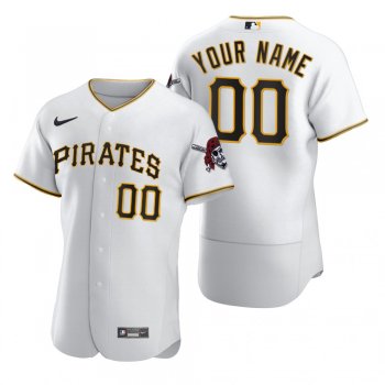 Pittsburgh Pirates Custom Nike White 2020 Authentic Jersey