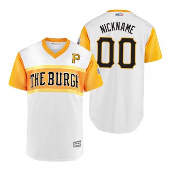 Pittsburgh Pirates Custom Nickname White 2019 Little League Classic Replica Jersey