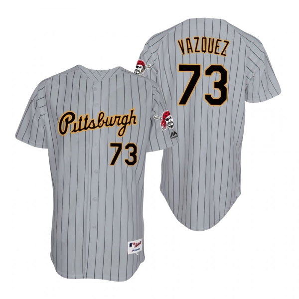 Pirates Felipe Vazquez Gray 1997 Turn Back the Clock Throwback Authentic Jersey