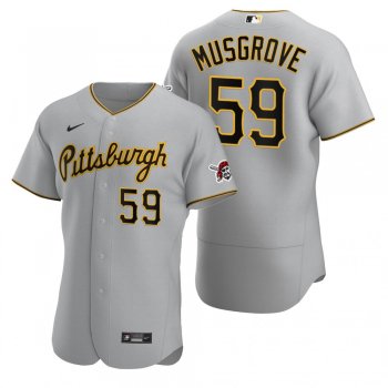 Men's Pittsburgh Pirates Joe Musgrove Nike Gray Authentic 2020 Road Jersey