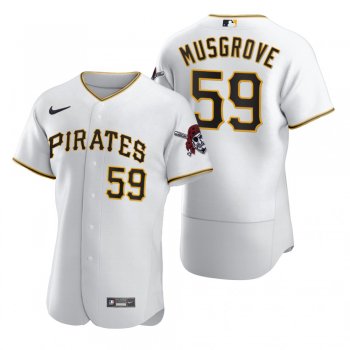 Pittsburgh Pirates Joe Musgrove Nike White 2020 Authentic Jersey