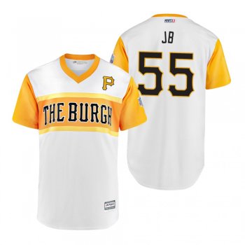 Pittsburgh Pirates Josh Bell JB White 2019 Little League Classic Replica Jersey