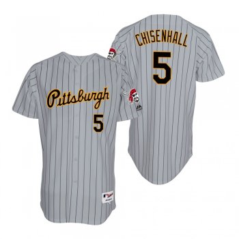 Pirates Lonnie Chisenhall Gray 1997 Turn Back the Clock Throwback Authentic Jersey