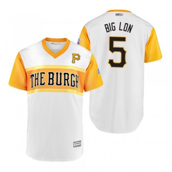 Pittsburgh Pirates Lonnie Chisenhall Big Lon White 2019 Little League Classic Replica Jersey