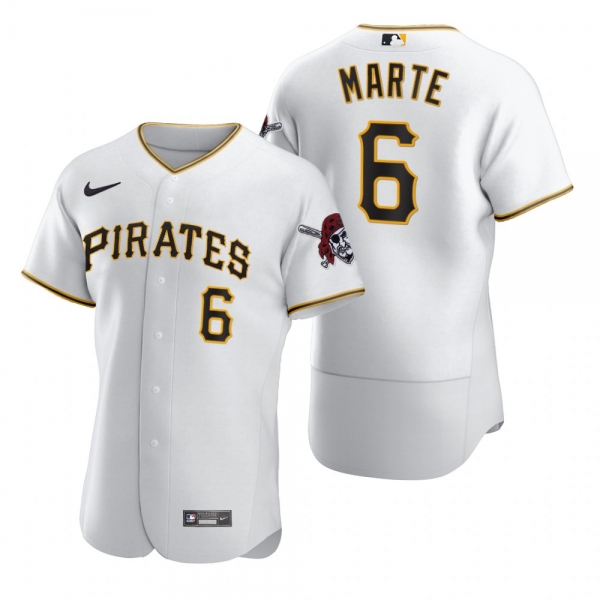 Pittsburgh Pirates Starling Marte Nike White 2020 Authentic Jersey