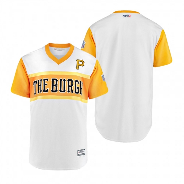 Pittsburgh Pirates Majestic White 2019 Little League Classic Replica Jersey