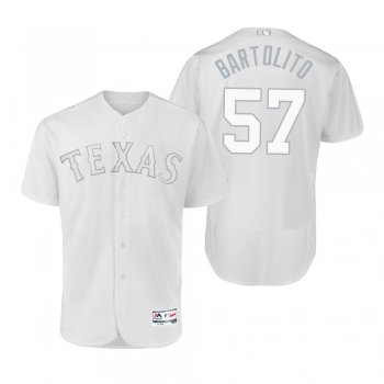 Texas Rangers Ariel Jurado Bartolito White 2019 Players' Weekend Authentic Nickname Jersey