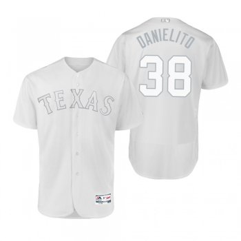 Texas Rangers Danny Santana Danielito White 2019 Players' Weekend Authentic Nickname Jersey