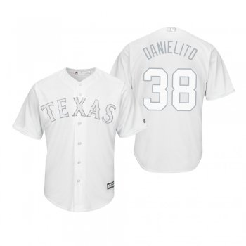 Texas Rangers Danny Santana Danielito White 2019 Players' Weekend Replica Jersey