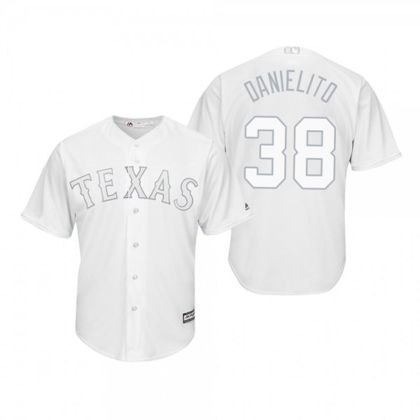 Texas Rangers Danny Santana Danielito White 2019 Players' Weekend Replica Jersey