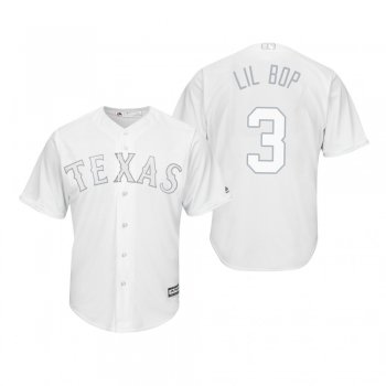 Texas Rangers Delino DeShields Lil Bop White 2019 Players' Weekend Replica Jersey