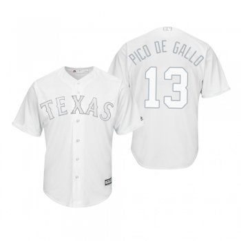 Texas Rangers Joey Gallo Pico De Gallo White 2019 Players' Weekend Replica Jersey