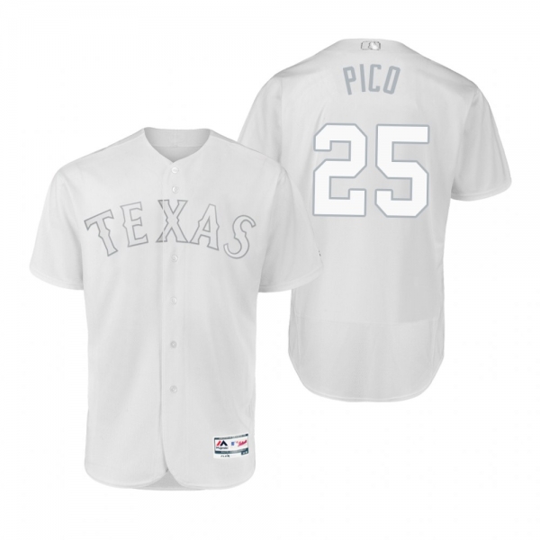 Texas Rangers Jose Leclerc Pico White 2019 Players' Weekend Authentic Nickname Jersey