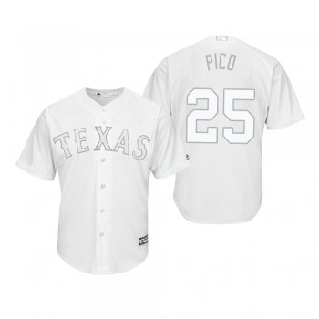 Texas Rangers Jose Leclerc Pico White 2019 Players' Weekend Replica Jersey