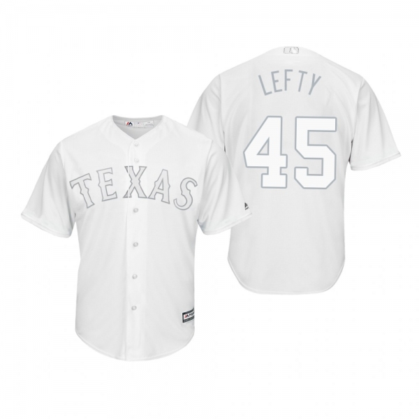 Texas Rangers Locke St. John Lefty White 2019 Players' Weekend Replica Jersey