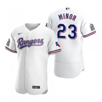 Men's Texas Rangers Mike Minor Nike White Authentic 2020 Home Jersey