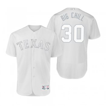 Rangers Nomar Mazara Big Chill White 2019 Players' Weekend Authentic Jersey