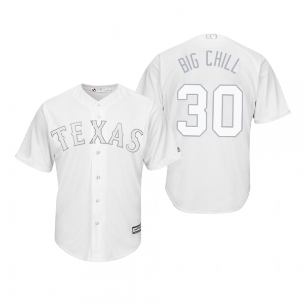 Texas Rangers Nomar Mazara Big Chill White 2019 Players' Weekend Replica Jersey