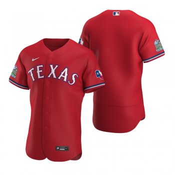 Men's Texas Rangers Nike Scarlet Authentic 2020 Alternate Jersey