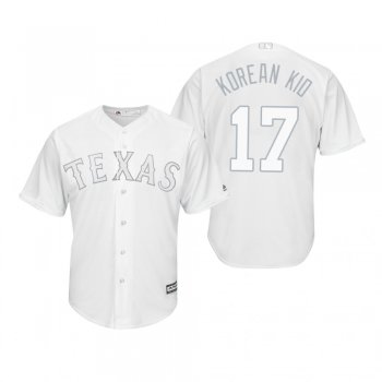 Texas Rangers Shin-Soo Choo Korean Kid White 2019 Players' Weekend Replica Jersey