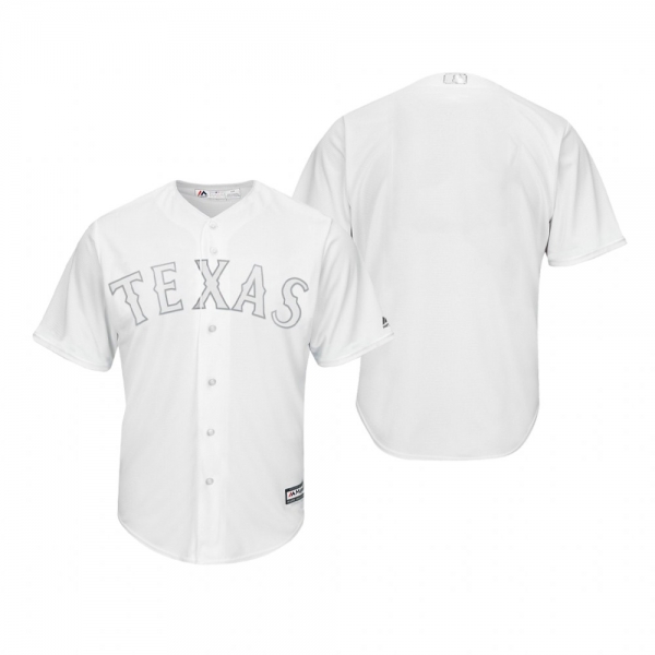 Texas Rangers White 2019 Players' Weekend Majestic Team Jersey