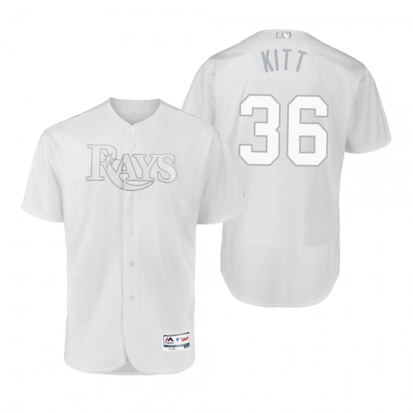 Tampa Bay Rays Andrew Kittredge Kitt White 2019 Players' Weekend Authentic Jersey