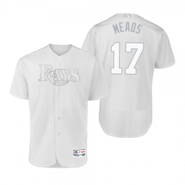 Tampa Bay Rays Austin Meadows Meads White 2019 Players' Weekend Authentic Jersey