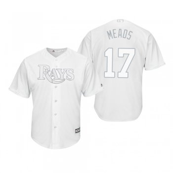 Tampa Bay Rays Austin Meadows Meads White 2019 Players' Weekend Replica Jersey