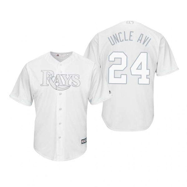 Tampa Bay Rays Avisail Garcia Uncle Avi White 2019 Players' Weekend Replica Jersey