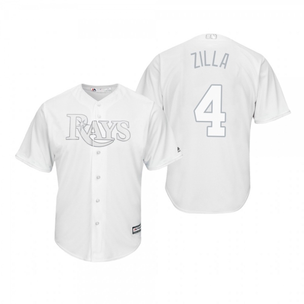 Tampa Bay Rays Blake Snell Zilla White 2019 Players' Weekend Replica Jersey