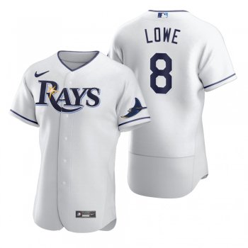 Tampa Bay Rays Brandon Lowe Nike White 2020 Authentic Jersey