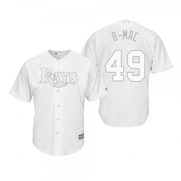 Tampa Bay Rays Brendan McKay B-Mac White 2019 Players' Weekend Replica Jersey