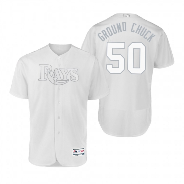 Tampa Bay Rays Charlie Morton Ground Chuck White 2019 Players' Weekend Authentic Jersey