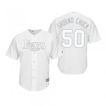 Tampa Bay Rays Charlie Morton Ground Chuck White 2019 Players' Weekend Replica Jersey