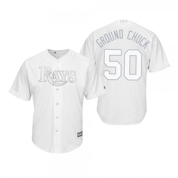 Tampa Bay Rays Charlie Morton Ground Chuck White 2019 Players' Weekend Replica Jersey