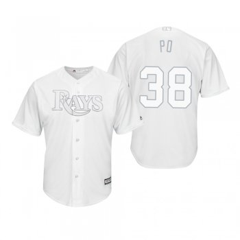 Tampa Bay Rays Colin Poche Po White 2019 Players' Weekend Replica Jersey