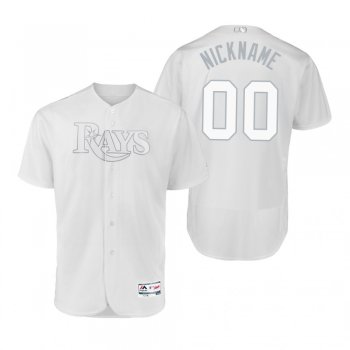 Tampa Bay Rays Custom White 2019 Players' Weekend Nickname Authentic Jersey