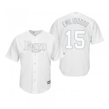 Tampa Bay Rays Emilio Pagan Emiliooooo White 2019 Players' Weekend Replica Jersey