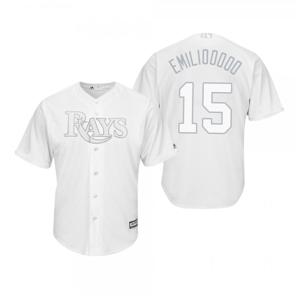 Tampa Bay Rays Emilio Pagan Emiliooooo White 2019 Players' Weekend Replica Jersey