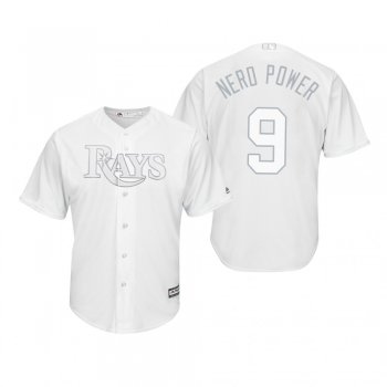 Tampa Bay Rays Eric Sogard Nerd Power White 2019 Players' Weekend Replica Jersey