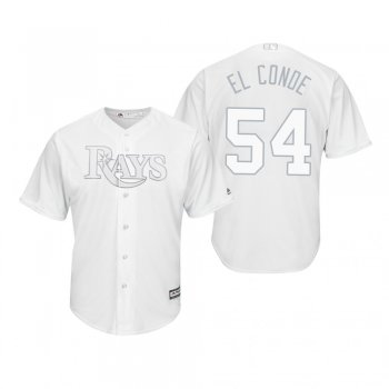 Tampa Bay Rays Guillermo Heredia El Conde White 2019 Players' Weekend Replica Jersey