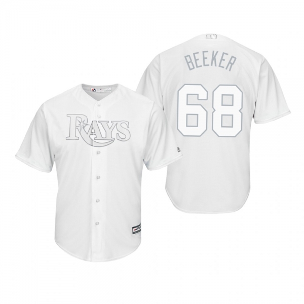 Tampa Bay Rays Jalen Beeks Beeker White 2019 Players' Weekend Replica Jersey